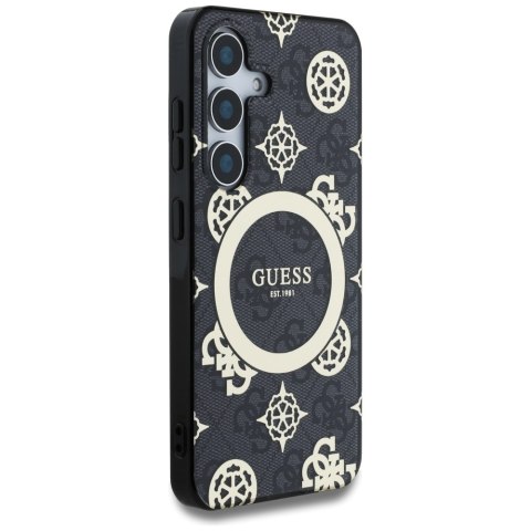 Guess nakładka HC Magnetic IML Peony on 4G Background do Samsung Galaxy S25 czarna