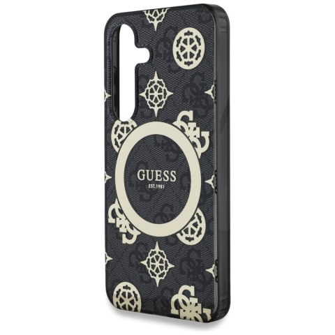 Guess nakładka HC Magnetic IML Peony on 4G Background do Samsung Galaxy S25 czarna