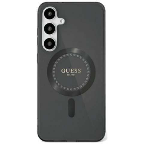 Guess nakładka HC Magnetic IML Rhinestones do Samsung Galaxy S25 czarna