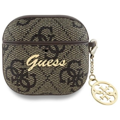 Guess nakładka do AirPods 4 4G Charm Collection Brązowa Guess nakładka do AirPods 4 4G Charm Collection Brązowa