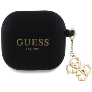 Guess nakładka do AirPods 4 Silicone 4G Charm Czarna