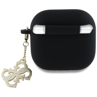 Guess nakładka do AirPods 4 Silicone 4G Charm Czarna