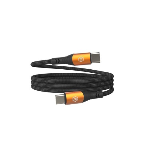 Hammer Kabel USB-C do USB-C 5A 100W 1m czarny Hammer Kabel USB-C do USB-C 5A 100W 1m czarny