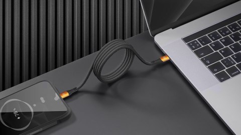 Hammer Kabel USB-C do USB-C 5A 100W 1m czarny Hammer Kabel USB-C do USB-C 5A 100W 1m czarny