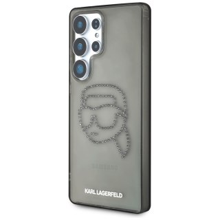 Karl Lagerfeld nakładka HC IML Rhinestones K Head do Samsung Galaxy S25 Ultra czarna