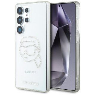 Karl Lagerfeld nakładka HC IML Rhinestones K Head do Samsung Galaxy S25 Ultra przezroczysta