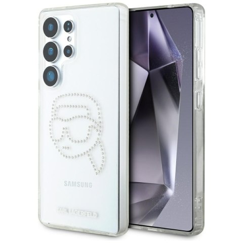 Karl Lagerfeld nakładka HC IML Rhinestones K Head do Samsung Galaxy S25 Ultra przezroczysta