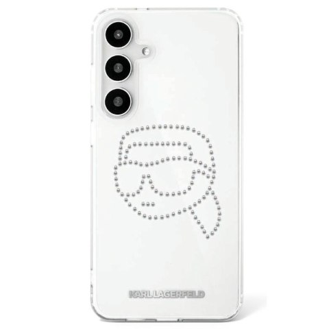 Karl Lagerfeld nakładka HC IML Rhinestones K Head do Samsung Galaxy S25 przezroczysta
