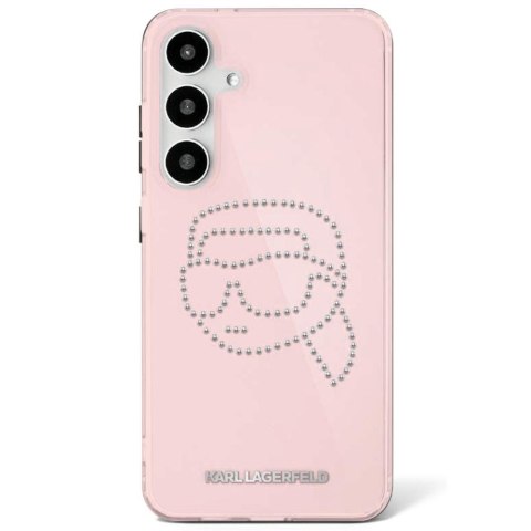 Karl Lagerfeld nakładka HC IML Rhinestones K Head do Samsung Galaxy S25 różowa