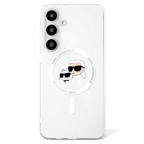 Karl Lagerfeld nakładka HC Magnetic IML Metal KC Heads do Samsung Galaxy S25 Plus biała