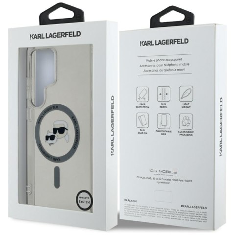 Karl Lagerfeld nakładka HC Magnetic IML Metal KC Heads do Samsung Galaxy S25 Ultra czarna