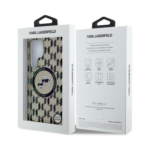 Karl Lagerfeld nakładka HC Magnetic IML Metal Monogram KC Heads do Samsung Galaxy S25 Ultra czarna