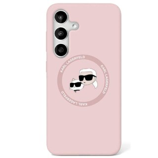 Karl Lagerfeld nakładka HC Magnetic Silicone Double Heads do Samsung Galaxy S25 różowa
