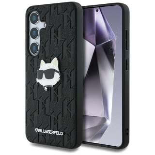 Karl Lagerfeld nakładka HC PU Monogram Choupette Head Pin do Samsung Galaxy S25 czarna