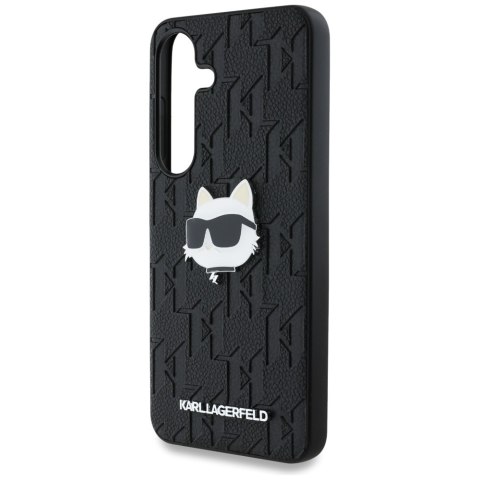 Karl Lagerfeld nakładka HC PU Monogram Choupette Head Pin do Samsung Galaxy S25 czarna