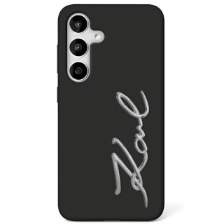 Karl Lagerfeld nakładka HC Silicone Sign Metal Logo do Samsung Galaxy S25 czarna