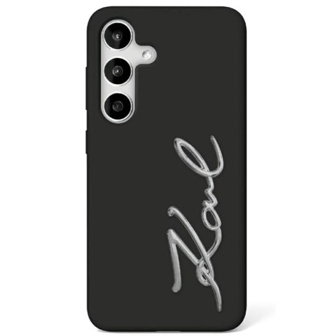 Karl Lagerfeld nakładka HC Silicone Sign Metal Logo do Samsung Galaxy S25 czarna
