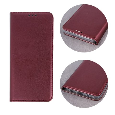 Etui Smart Magnetic do Samsung Galaxy M16 5G burgundowe