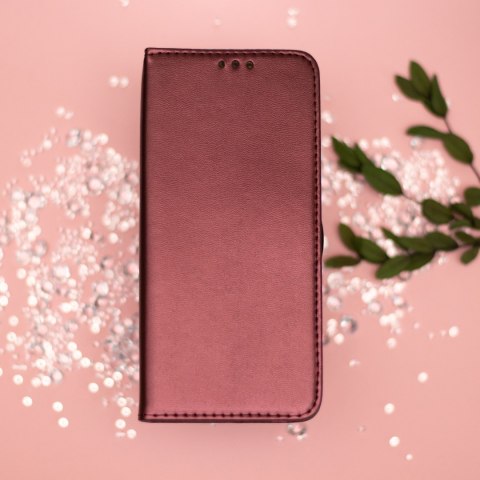 Etui Smart Magnetic do Samsung Galaxy M16 5G burgundowe
