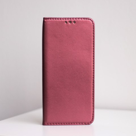 Etui Smart Magnetic do Samsung Galaxy M16 5G burgundowe