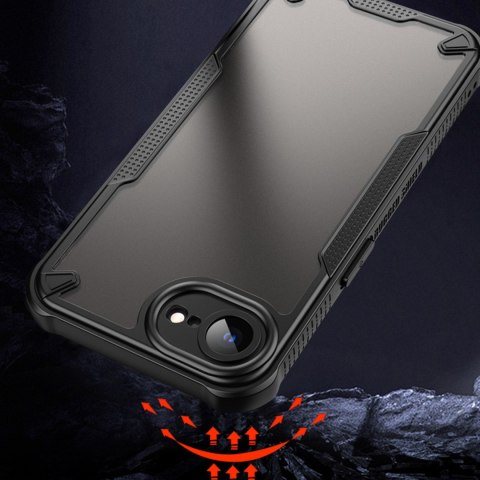 Nakładka Defender Matt do iPhone 16e czarna Nakładka Defender Matt do iPhone 16e czarna