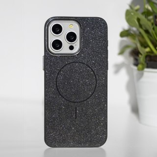 Nakładka Glitter Thin Mag do iPhone 12 / 12 Pro 6,1" czarna