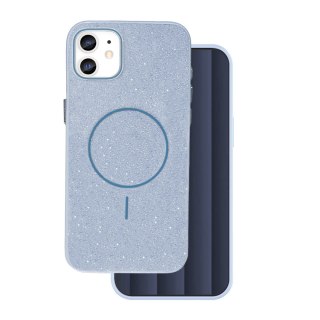 Nakładka Glitter Thin Mag do iPhone 12 / 12 Pro 6,1" niebieska