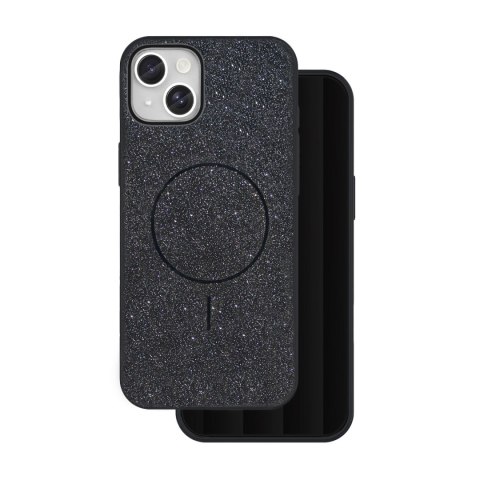 Nakładka Glitter Thin Mag do iPhone 13 6,1" czarna