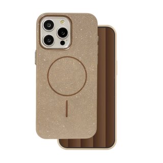 Nakładka Glitter Thin Mag do iPhone 14 Pro 6,1" brązowa