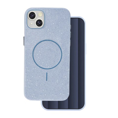 Nakładka Glitter Thin Mag do iPhone 15 6,1" niebieska Nakładka Glitter Thin Mag do iPhone 15 6,1" niebieska