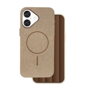 Nakładka Glitter Thin Mag do iPhone 16 6,1" brązowa