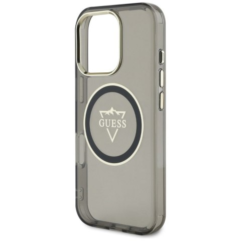 Guess nakładka Hardcase MagSafe IML Metal Mountain Logo do iPhone 16 Pro Max 6,9" Czarna