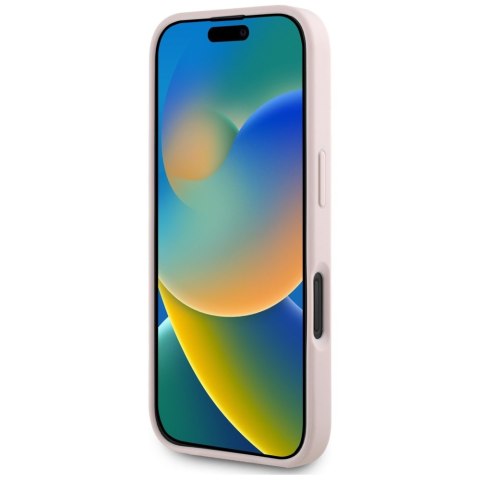 Guess nakładka Hardcase PU Grained Big 4G and Classic Logo do iPhone 16 6,1" Różowa Guess nakładka Hardcase PU Grained Big 4G and Classic Logo do iPhone 16 6,1" Różowa