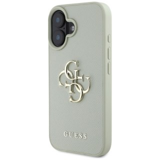 Guess nakładka Hardcase PU Grained Big 4G and Classic Logo do iPhone 16 6,1" Zielona