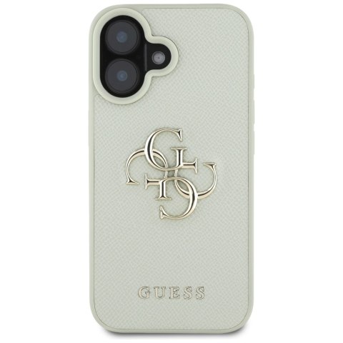 Guess nakładka Hardcase PU Grained Big 4G and Classic Logo do iPhone 16 6,1" Zielona