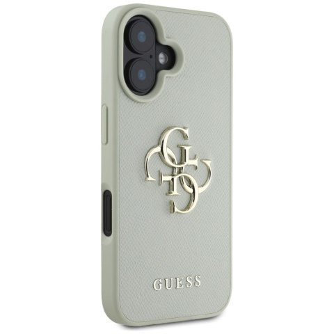 Guess nakładka Hardcase PU Grained Big 4G and Classic Logo do iPhone 16 6,1" Zielona