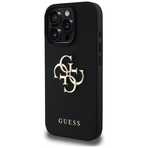 Guess nakładka Hardcase PU Grained Big 4G and Classic Logo do iPhone 16 Pro Max 6,9" Czarna Guess nakładka Hardcase PU Grained Big 4G and Classic Logo do iPhone 16 Pro Max 6,9" Czarna