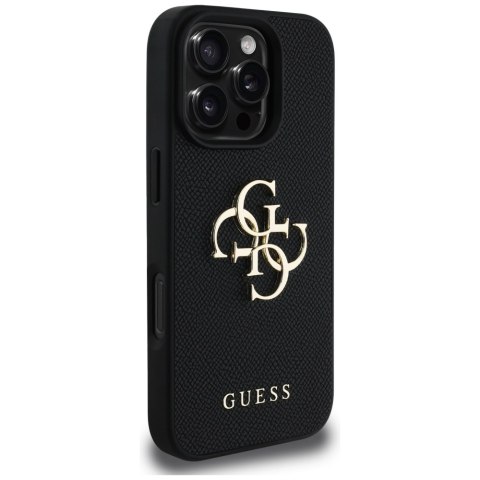 Guess nakładka Hardcase PU Grained Big 4G and Classic Logo do iPhone 16 Pro Max 6,9" Czarna Guess nakładka Hardcase PU Grained Big 4G and Classic Logo do iPhone 16 Pro Max 6,9" Czarna