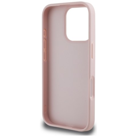 Guess nakładka Hardcase PU Grained Big 4G and Classic Logo do iPhone 16 Pro Max 6,9" Różowa Guess nakładka Hardcase PU Grained Big 4G and Classic Logo do iPhone 16 Pro Max 6,9" Różowa
