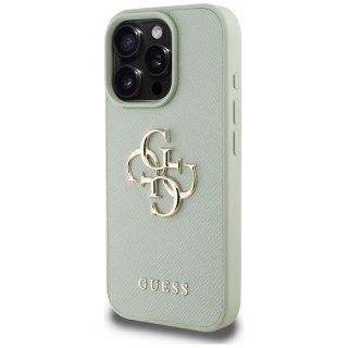 Guess nakładka Hardcase PU Grained Big 4G and Classic Logo do iPhone 16 Pro Max 6,9" Zielona