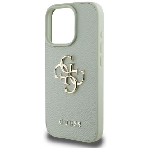 Guess nakładka Hardcase PU Grained Big 4G and Classic Logo do iPhone 16 Pro Max 6,9" Zielona Guess nakładka Hardcase PU Grained Big 4G and Classic Logo do iPhone 16 Pro Max 6,9" Zielona