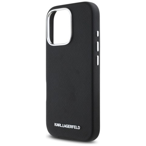 Karl Lagerfeld nakładka Hardcase MagSafe FW Saffiano Metal Logo do iPhone 16 Pro Max 6,9" Czarna Karl Lagerfeld nakładka Hardcase MagSafe FW Saffiano Metal Logo do iPhone 16 Pro Max 6,9" Czarna