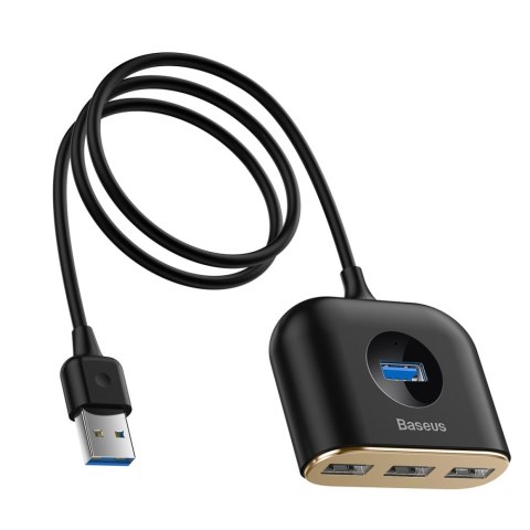Baseus adapter HUB Square USB 3.0 do 4x USB czarny Baseus adapter HUB Square USB 3.0 do 4x USB czarny