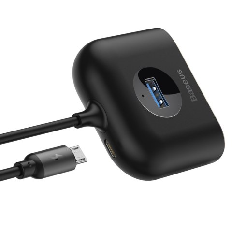 Baseus adapter HUB Square USB 3.0 do 4x USB czarny Baseus adapter HUB Square USB 3.0 do 4x USB czarny