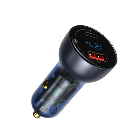 Baseus ładowarka samochodowa Particular PD 65W 1x USB 1x USB-C szara Baseus ładowarka samochodowa Particular PD 65W 1x USB 1x USB-C szara