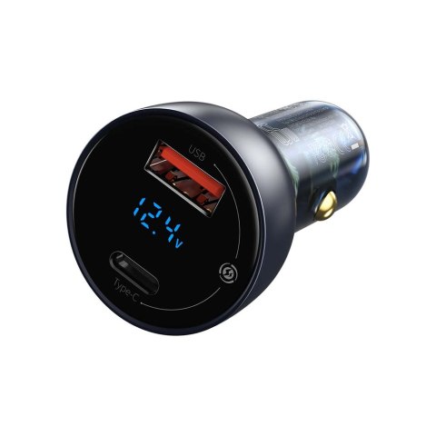 Baseus ładowarka samochodowa Particular PD 65W 1x USB 1x USB-C szara Baseus ładowarka samochodowa Particular PD 65W 1x USB 1x USB-C szara