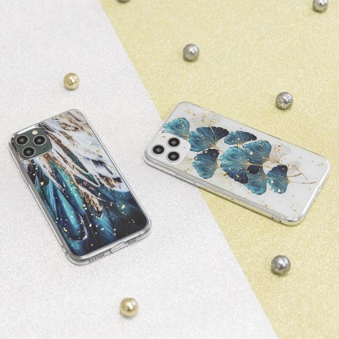 Nakładka Gold Glam do Xiaomi Redmi Note 10 Pro / 10 Pro Max pióra Nakładka Gold Glam do Xiaomi Redmi Note 10 Pro / 10 Pro Max pióra