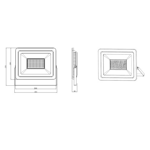Naświetlacz LED na statywie 1x100W 6000K Forever Light Naświetlacz LED na statywie 1x100W 6000K Forever Light