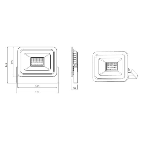Naświetlacz LED na statywie 2x30W 6000K Forever Light Naświetlacz LED na statywie 2x30W 6000K Forever Light