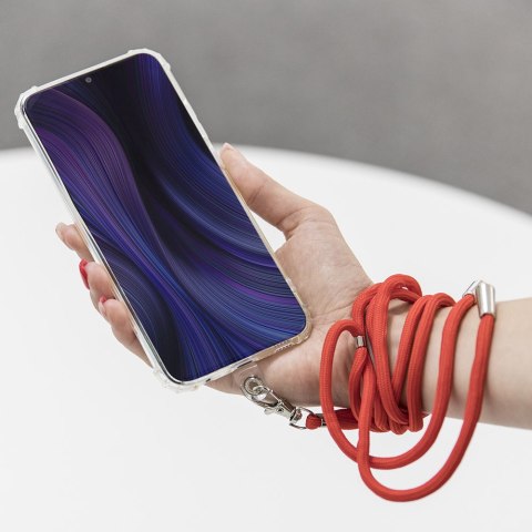 Uniwersalna tasiemka/smycz na szyję do telefonu różowa Uniwersalna tasiemka/smycz na szyję do telefonu różowa